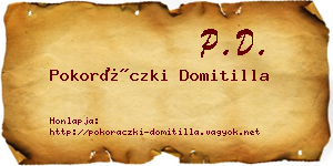 Pokoráczki Domitilla névjegykártya